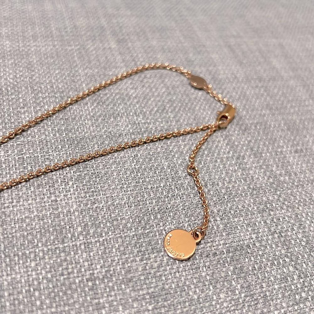 New Marc Jacobs Gold / Crystal Heart Necklace and Earrings set - Picture 4 of 8